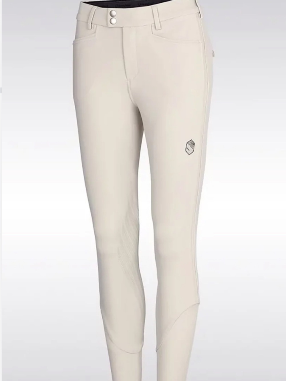 Samshield Hortense Light Beige Equestrian Breeches with Subtle Logo